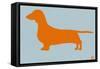 Dachshund Orange-NaxArt-Framed Stretched Canvas