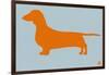 Dachshund Orange-NaxArt-Framed Art Print