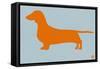 Dachshund Orange-NaxArt-Framed Stretched Canvas