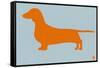 Dachshund Orange-NaxArt-Framed Stretched Canvas