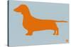 Dachshund Orange-NaxArt-Stretched Canvas