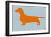 Dachshund Orange-NaxArt-Framed Art Print