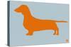 Dachshund Orange-NaxArt-Stretched Canvas