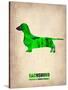 Dachshund Poster 1-NaxArt-Stretched Canvas