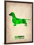 Dachshund Poster 1-NaxArt-Framed Art Print