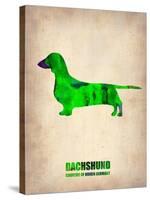 Dachshund Poster 1-NaxArt-Stretched Canvas