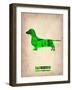 Dachshund Poster 1-NaxArt-Framed Art Print