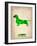 Dachshund Poster 1-NaxArt-Framed Art Print