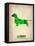 Dachshund Poster 1-NaxArt-Framed Stretched Canvas