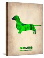 Dachshund Poster 1-NaxArt-Stretched Canvas