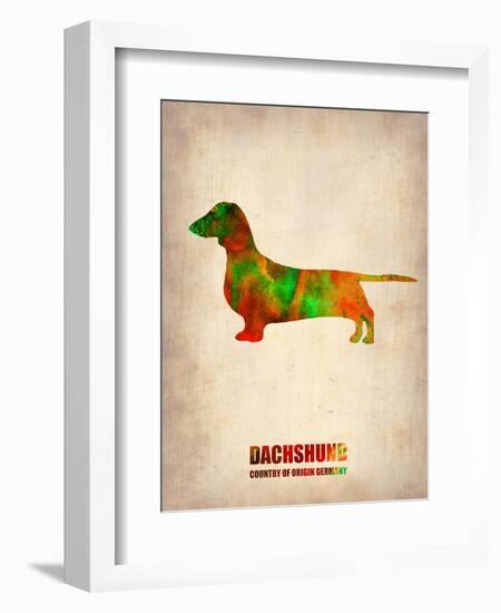 Dachshund Poster 2-NaxArt-Framed Art Print