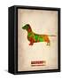 Dachshund Poster 2-NaxArt-Framed Stretched Canvas