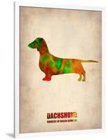 Dachshund Poster 2-NaxArt-Framed Art Print