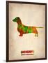 Dachshund Poster 2-NaxArt-Framed Art Print