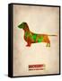 Dachshund Poster 2-NaxArt-Framed Stretched Canvas
