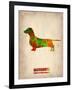 Dachshund Poster 2-NaxArt-Framed Art Print