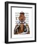 Dachshund Queen-Fab Funky-Framed Art Print