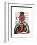 Dachshund Queen-Fab Funky-Framed Art Print