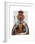 Dachshund Queen-Fab Funky-Framed Art Print