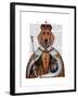 Dachshund Queen-Fab Funky-Framed Art Print