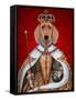 Dachshund Queen-Fab Funky-Framed Stretched Canvas