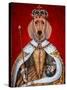 Dachshund Queen-Fab Funky-Stretched Canvas