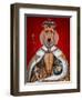 Dachshund Queen-Fab Funky-Framed Art Print