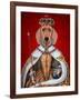 Dachshund Queen-Fab Funky-Framed Art Print