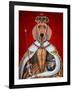 Dachshund Queen-Fab Funky-Framed Art Print