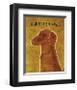 Dachshund (red)-John Golden-Framed Giclee Print