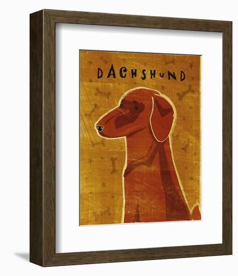 Dachshund (red)-John Golden-Framed Art Print