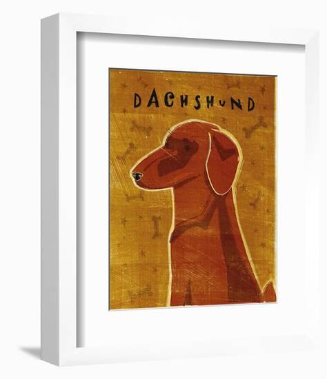 Dachshund (red)-John Golden-Framed Art Print