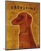 Dachshund (red)-John Golden-Mounted Art Print