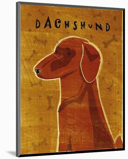 Dachshund (red)-John Golden-Mounted Art Print