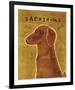 Dachshund (red)-John W^ Golden-Framed Art Print