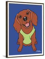 Dachshund Red-Tomoyo Pitcher-Framed Premium Giclee Print