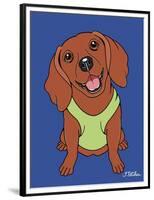 Dachshund Red-Tomoyo Pitcher-Framed Premium Giclee Print