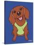 Dachshund Red-Tomoyo Pitcher-Stretched Canvas