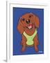 Dachshund Red-Tomoyo Pitcher-Framed Giclee Print