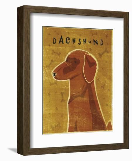 Dachshund (red)-John W Golden-Framed Giclee Print