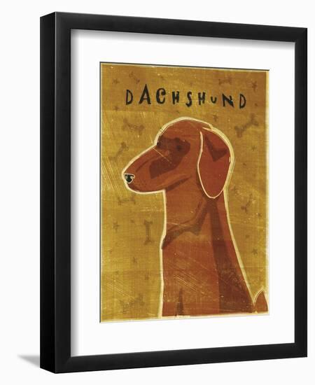 Dachshund (red)-John W Golden-Framed Giclee Print