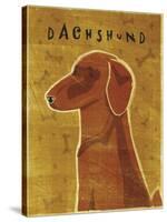 Dachshund (red)-John W Golden-Stretched Canvas
