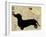 Dachshund Silhouette-NancyShumaker Pallan-Framed Art Print