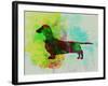 Dachshund Watercolor-NaxArt-Framed Art Print