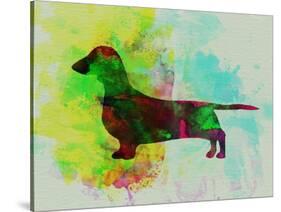 Dachshund Watercolor-NaxArt-Stretched Canvas