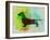 Dachshund Watercolor-NaxArt-Framed Art Print