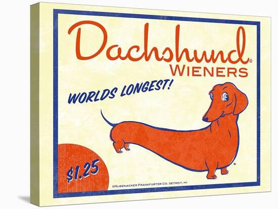 Dachshund Wieners-Brian Rubenacker-Stretched Canvas