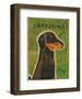 Dachshund-John Golden-Framed Art Print