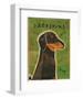 Dachshund-John Golden-Framed Art Print