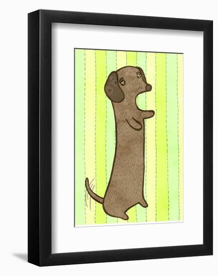 Dachshund-My Zoetrope-Framed Art Print